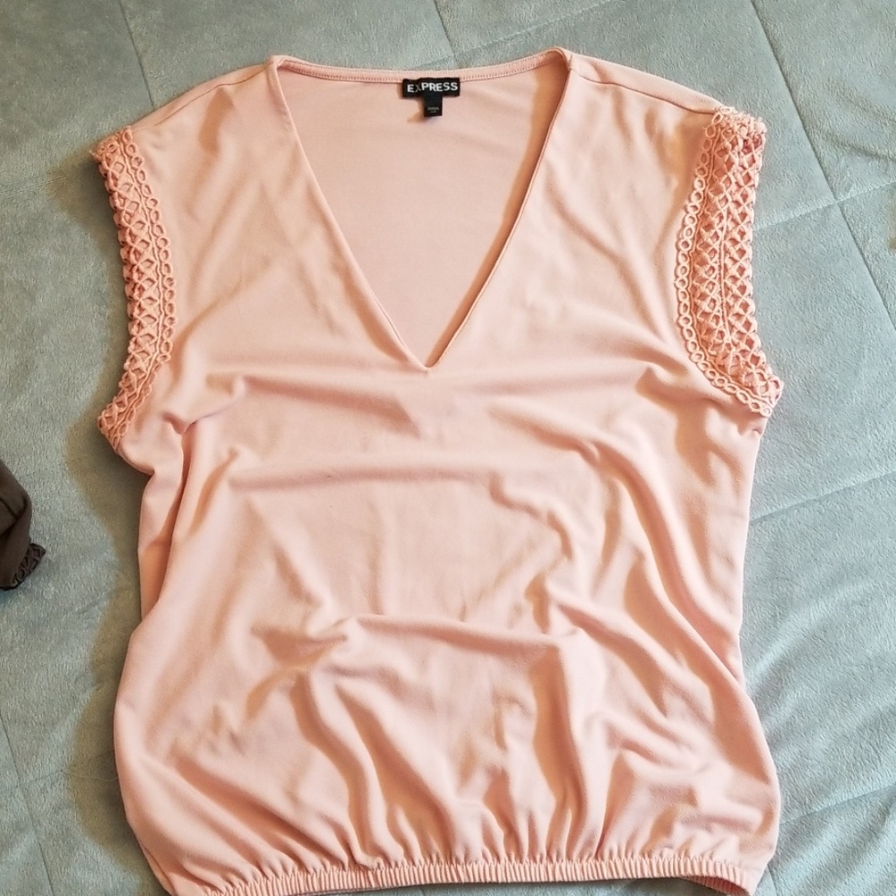 Express Green and Pink Blouses